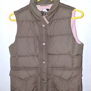J. Crew Brown Puffer Vest for Women